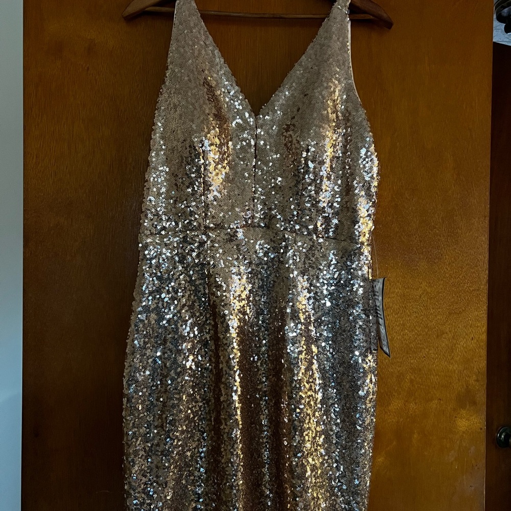 Sequin Dress - Champagne gold